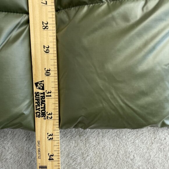 NEW Hunter Women's XS Mid Length Puffer Coat Olive Green Full Zip Hooded - Picture 7 of 13